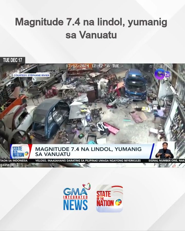 Magnitude 7.4 na lindol, yumanig sa Vanuatu | SONA