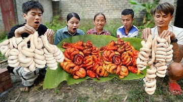 Bà Tân Vlog - Lần Đầu Làm Mâm Tràng Trễ Nướng Siêu Cay Khổng Lồ Đãi Cả Làng