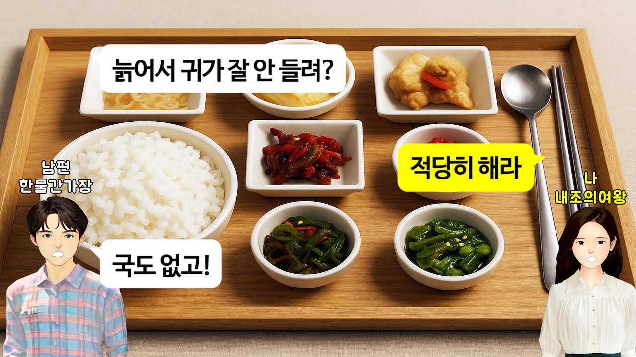 [깡냉이톡썰]친정엄마 반찬 맛없다며 교육 좀 시키라는 남편.남편이 귀찮아서 물에 밥말아먹는건데 며느리 잡는 시모.명절에 친정줄 한우 시댁보내고 참치캔 내밀길래 뜨거운복수.이혼참교육