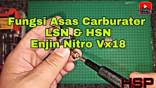 Fungsi Asas Carburater, LSN & HSN Enjin Nitro Vx18 | Hsp Nitro Rc Cars