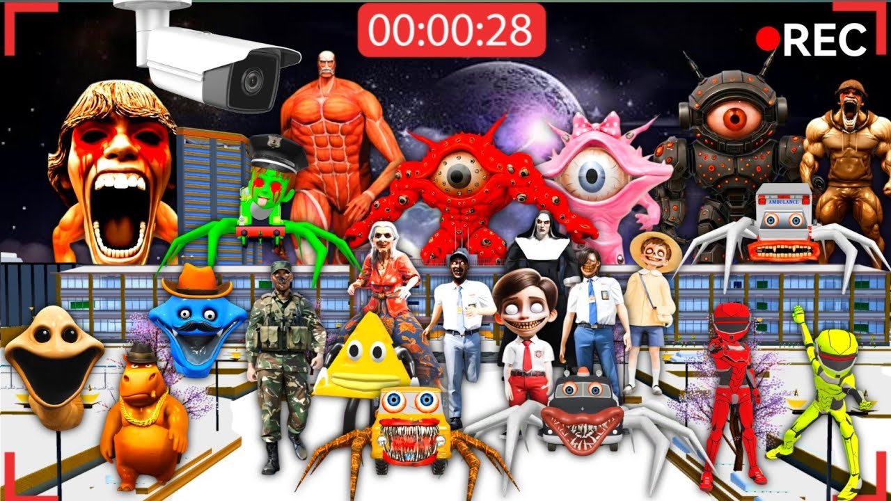 CCTV Rekam Banyak PASUKAN ANOMALI ANAK SEKOLAH Dan Monster Di Dunia Sakura😱| SAKURA SCHOOL SIMULATOR