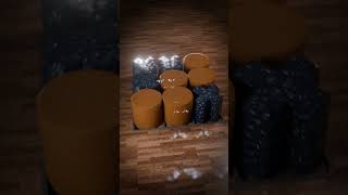 Procedurally generated infinitely looping tic tac toe scene