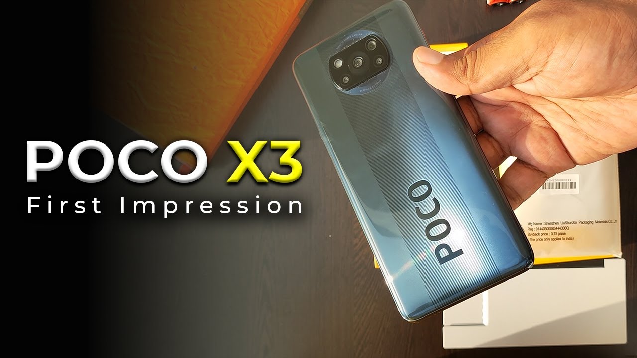 Poco X3 First Impressions in Hindi | Snapdragon 732G, 6000mAh, 33W Fast Charging & more🔥🔥