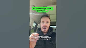 How to manage ADHD paralysis 🧠 #adhd #adhdsupport
