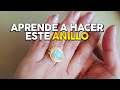 ANILLO EN ALAMBRISMO BASICO / PASO A PASO / BISUTERIA CON ALAMBRE / DIY / CLASE COMPLETA / JOYERIA