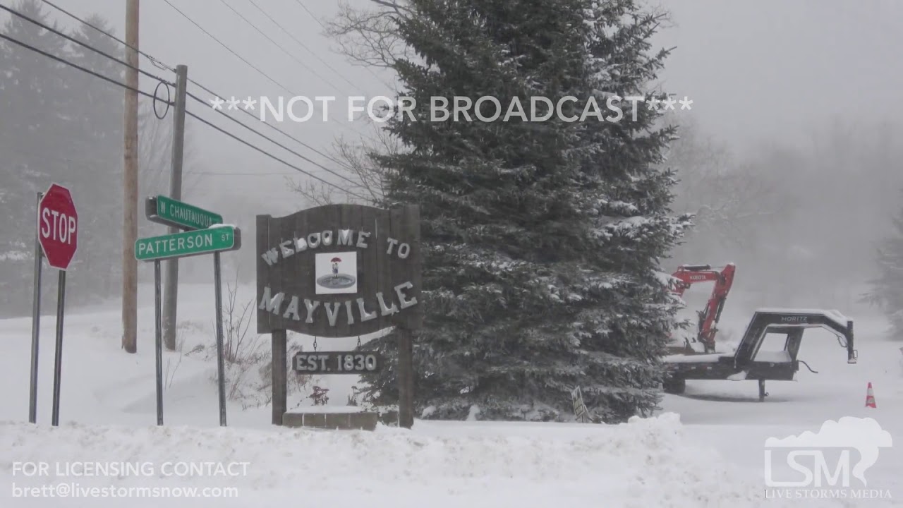 12122017 Mayville, NY Chautaugua, Oh I86 Lake Effect Snow, Semi