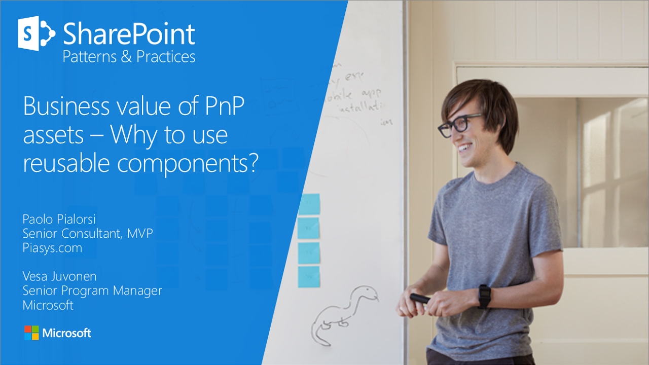 PnP Webcast - Business Value of PnP assets - Why to use reusable components? - YouTube