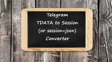 TD2S Converter - Telegram TData accounts to .session (or session+json) converter.
