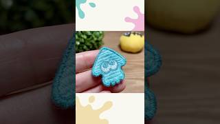 Making a patch of a squid from Splatoon #embroidery #craft #splatoon