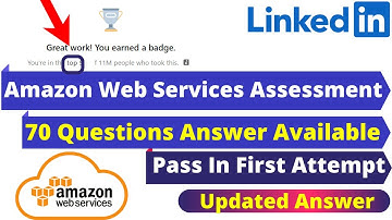 How To Pass in LinkedIn Amazon Web Services (AWS) Assessment 2021 | Amazon Web Services Assessment
