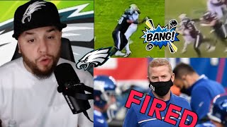 Eagles News: Giants Fire Jason Garrett!! Jason Kelce & Jordan Mailata BIG Blocks!!