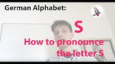 How To Pronounce The German Ss And Z Youtube