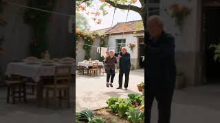 Grandma and Grandpa Soak in the Morning Calm — This Peaceful Moment Is Everything ❤️#old #couple#ai