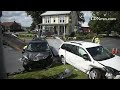A two vehicle accident sent four children and an adult to the hospital as a precaution Wednesday aft