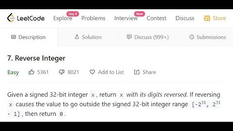 Leetcode 7. Reverse Integer in Python 3