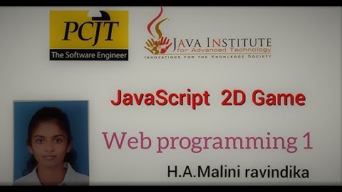 Java Institute Selection Program | 2D Game  |Malini Ravindika