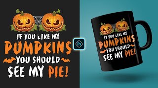 Halloween Coffee Mug Design in Adobe Photoshop Tutorial screenshot 4