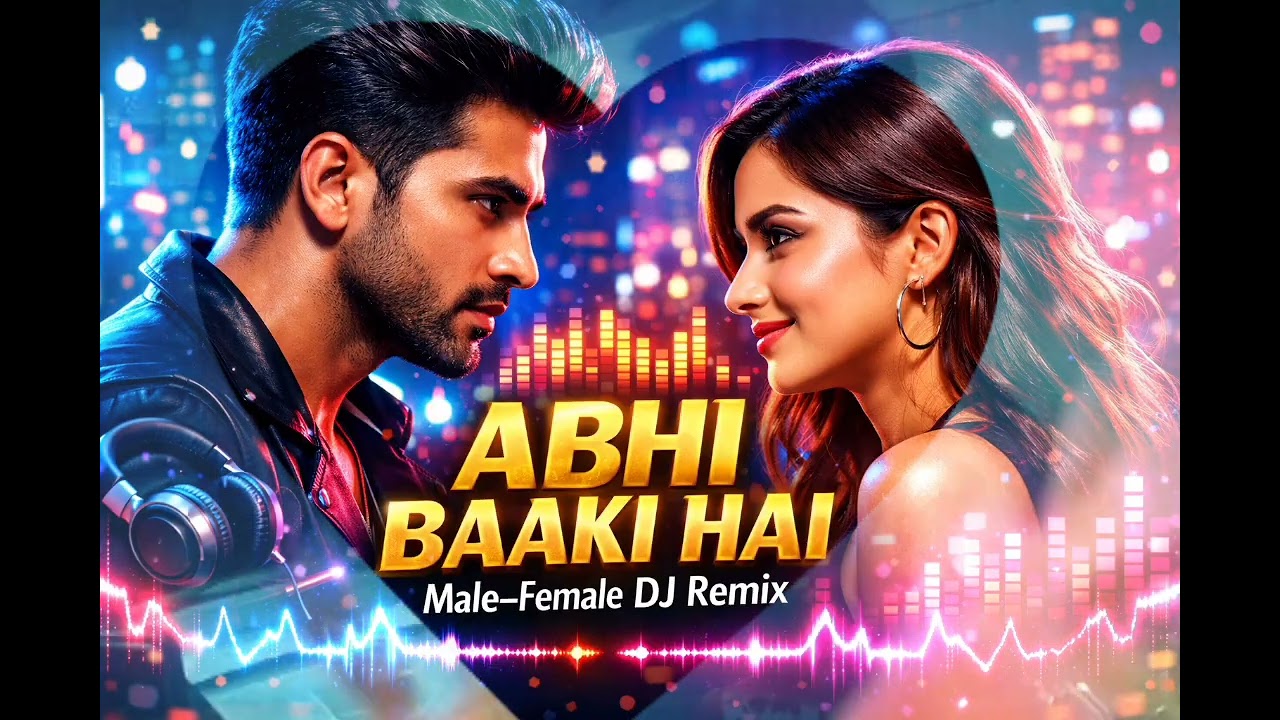 Abhi Baaki Hai – Male Female DJ Remix 🌿 Romantic Bollywood Love Song 🌿| New Hindi Remix 2026❣️