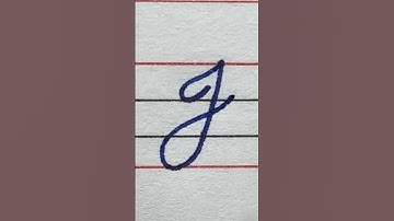 Capital Letter J in Cursive Writing #cursive #cursivewriting #handwriting #calligraphy