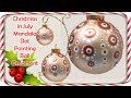 How to Paint Dot Mandalas #019 Christmas in July Ball Ornament