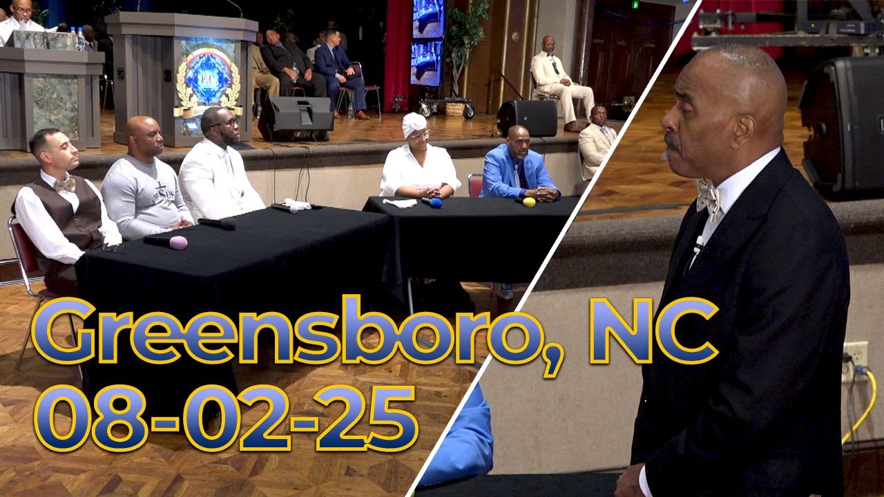 First Church TOG Broadcast August 2nd, 2025 Saturday AM Edited With Scriptures from Greensboro, NC.