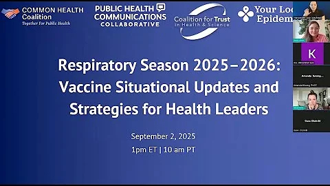 Respiratory season 2025-2026: Vaccine situational updates and strategies for health leaders