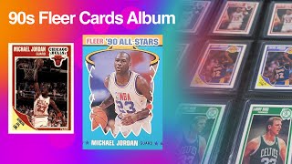 My early 90s Fleer Basketball Cards Binder feat. Michael Jordan, Scottie Pippen, Larry Bird, Magic