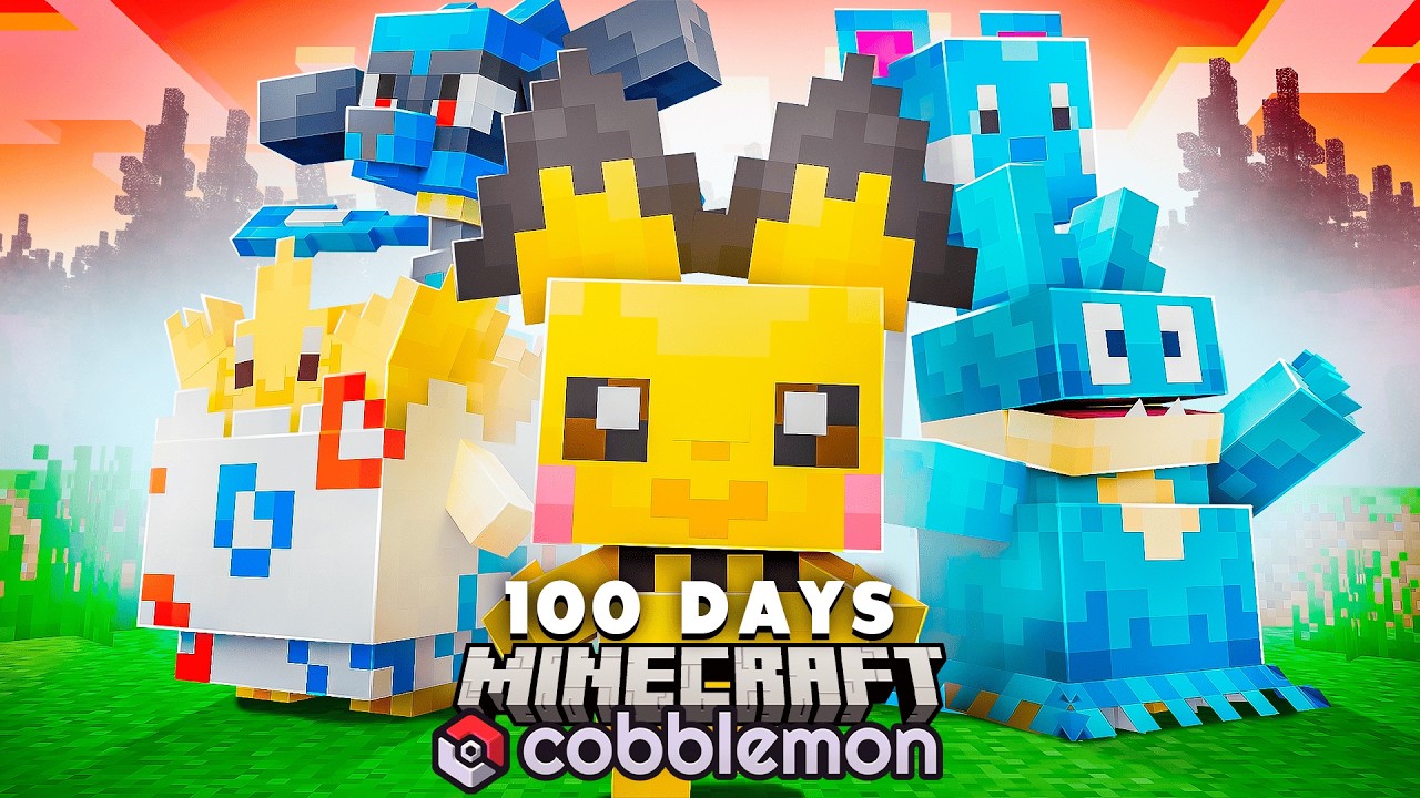 I Spent 100 Days in BABY Pokémon Only in Minecraft VS. my Rival! (Cobblemon 1.7)