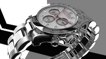Modeling tutorial in Maya   ROLEX DAYTONA watch   Part 34  the lock 02 - تعلم المايا