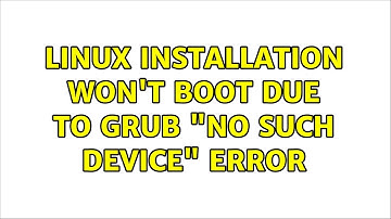 Linux installation won