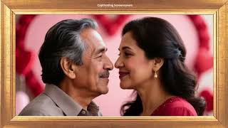 Hispanic Older Couple Gazes Lovingly at Each Other | Gold Frame | TV Screensaver Loop | No Sound screenshot 2