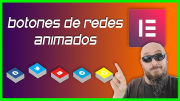 ✅ Botones de redes sociales animados con Elementor