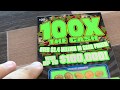 $20 - 100X THE CASH Lottery Scratch Off instant win tickets Bengal cat Holly Carnival Cruise Horizon