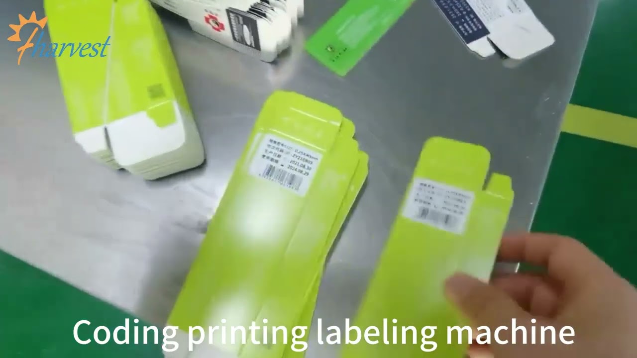 Coding printing labeling machine ,Automatic bar code Printing and flat labeling machine for box