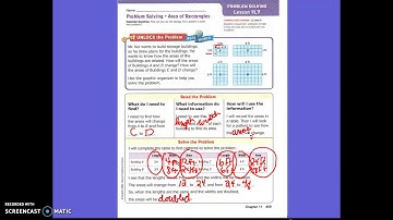 11.7 Problem Solving Area of Rectangles (3rd)