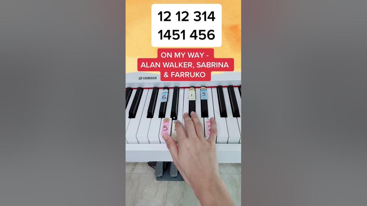 How to play On My Way - Alan Walker, Sabrina Carpenter & Farruko (Piano Tutorial) #pianotutorial