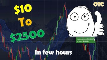 10$ to 2500$ in pocket option trading - Binary option is a scam - check the description