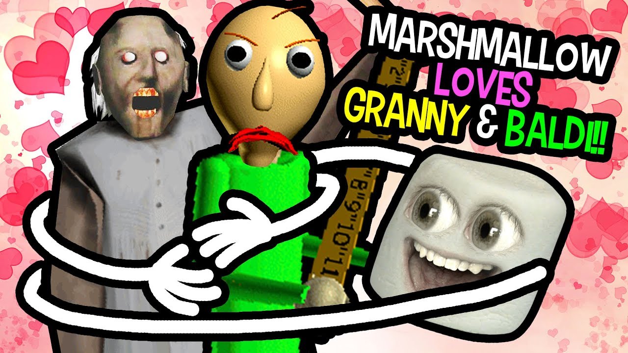 Marshmallow Loves Granny And Baldi Supercut Youtube - annoying orange is granny roblox youtube