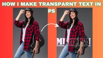 How to make Transparent Text Effect in photoshop | text effect photoshop.