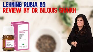 Rubia 3 For Urinary Inflammation Review By Dr Bilquis Shaikh In Urdu Hindi Lehning Laboratories