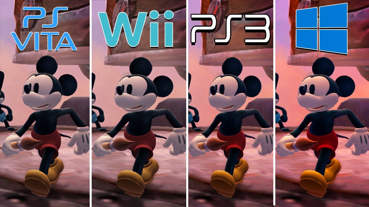 Epic Mickey 2: The Power of Two (2012) PS Vita vs Wii vs PS3 vs PC (Which  One is Better?) - YouTube