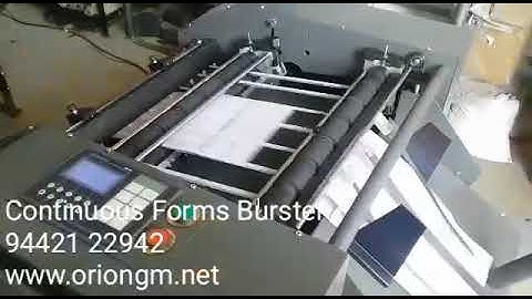 Continuous Forms Burster