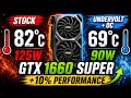 GTX 1660 Super Stock vs Undervolt + OC ⚡