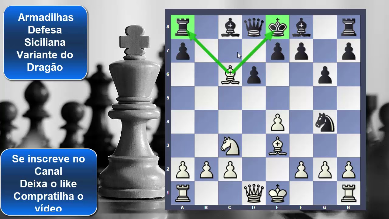 Defesa Siciliana Dragão perde a Dama #xadrez #chess #viral #chesstikto