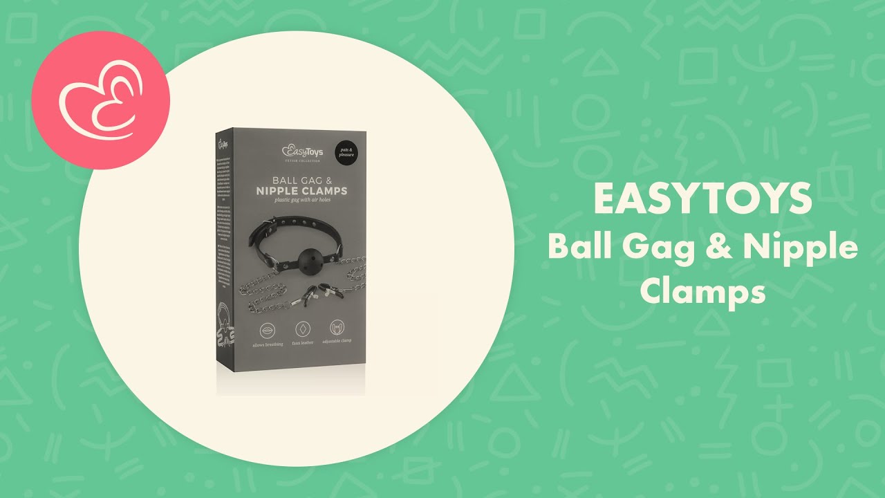 EasyToys Open Ball Gag with Nipple Clamps Review | EasyToys