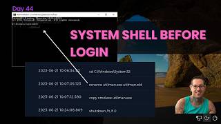 Day 44 Of Becoming A Soc Yst They Replaced Utilman.exe With Cmd System Shell Before Login