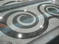 Cutting a marble inlaid floor medallion, using high-pressure WATER!