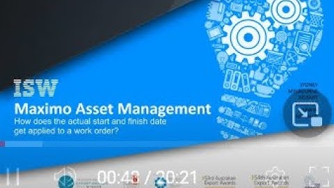 Maximo Actual Start and Finish Dates