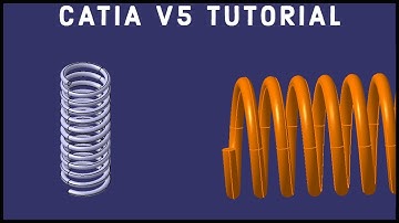 CATIA V5 Tutorial #9 | Spring | Beginner
