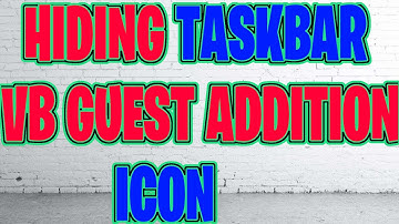 Get rid of VirtualBox Guest additions icon